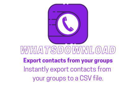 WhatsDownload - Groups export Preview image 0