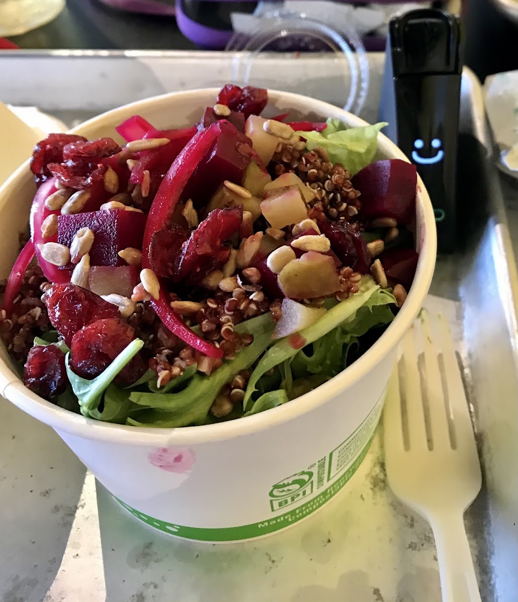 Beet and quinoa salad