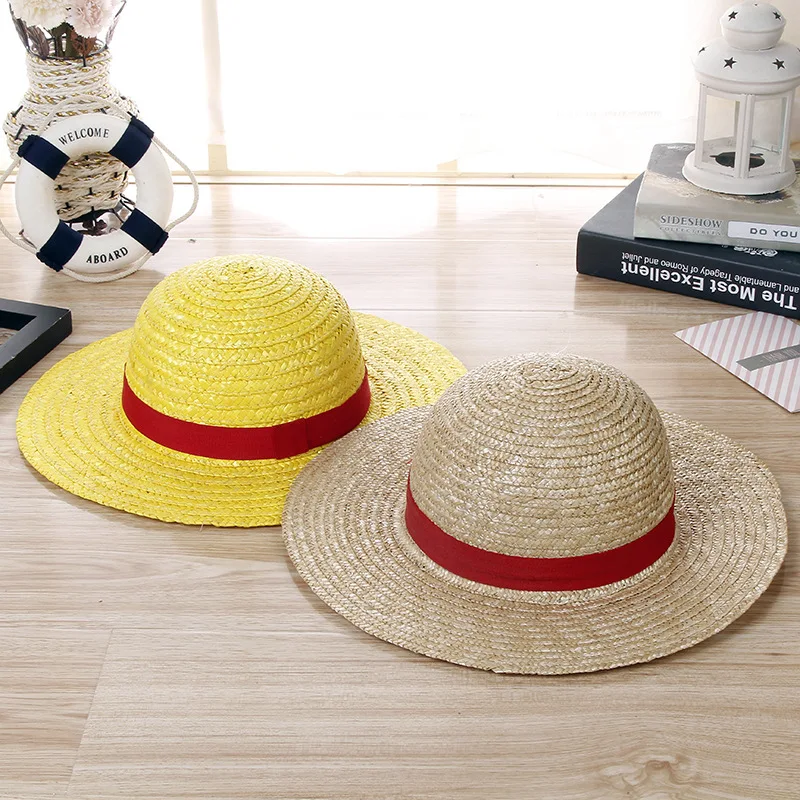 Cappello di paglia intrecciata Cappello di protezione solare da spiaggia da viaggio per esterni