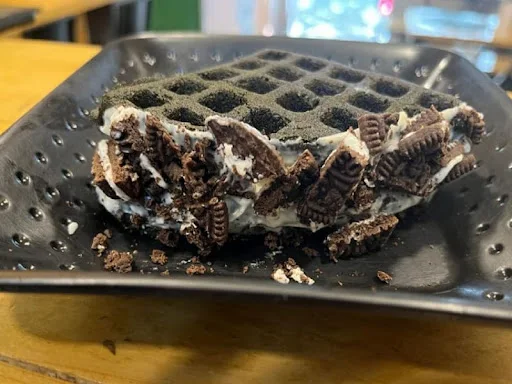 Creamy Oreo Delight Waffle