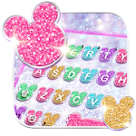 Cover Image of ダウンロード Girly Glitter Minny Keyboard Theme 1.0 APK