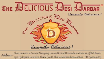 The Delicious Desi Darbar menu 