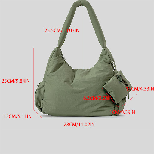 Title 1, Autumn and Winter Quilted Commuter Hand-carryin...