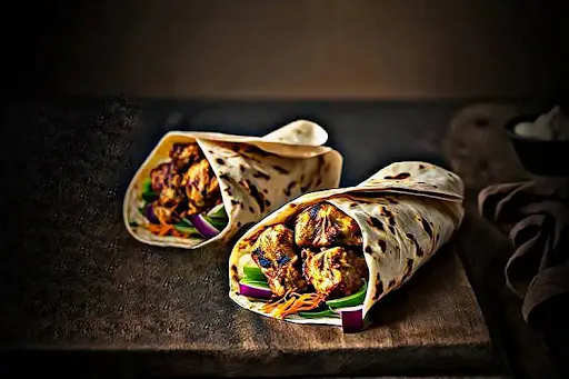 Chicken Malai Tikka Paratha Roll