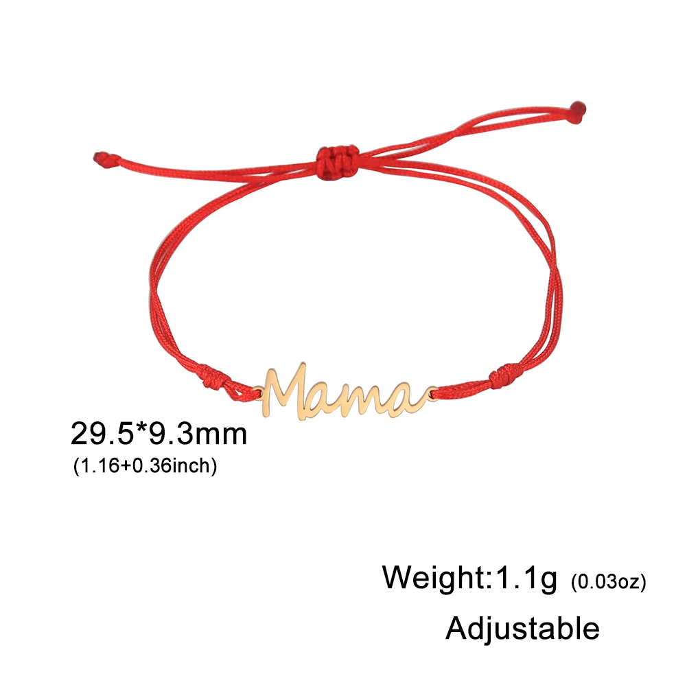 Title 11, Eenvoudige Mama armband van titanium staal, per...