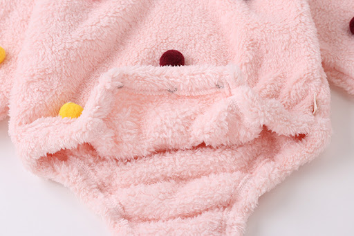 Title 5, Korean Style Baby Girl Romper with Hair Ball, C...