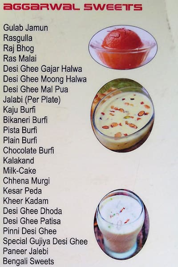 Aggarwal Sweet Corner menu 