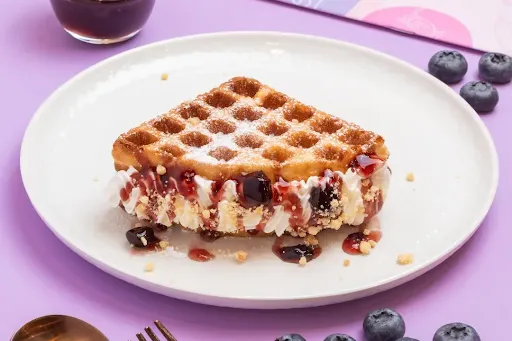 Cheesy Berry Waffle