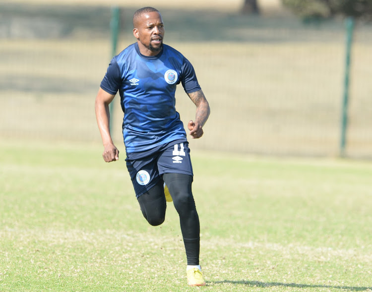 Aubrey Ngoma of SuperSport United during the media day at Megawatt Park on August 30 2022 in Johannesburg.
