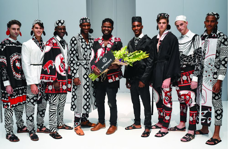 Sandile Mlambo, designer of Kumkani Bespoke, won the MINI Scouting Menswear when he brought the African Warrior to life on the SAFW Runway