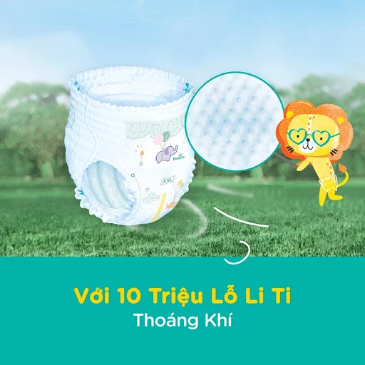 Tã quần Pampers điều hoà gói lớn XL52 (12 - 17kg) bịch 52 miếng