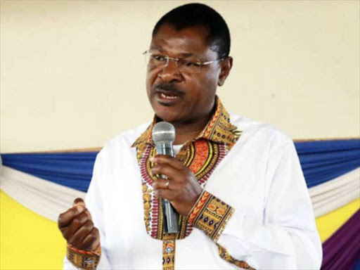 Senator Moses Wetang'ula tells Senate committee cereals board did not pay genuine maize farmers in Bungoma, Monday, September 24, 2018. /COURTESY