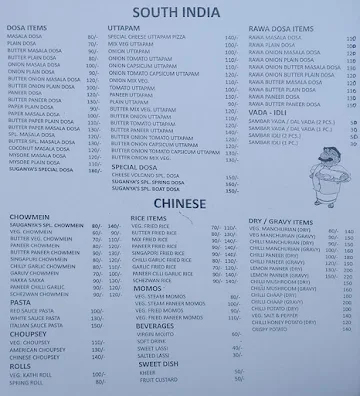 Suganya's menu 