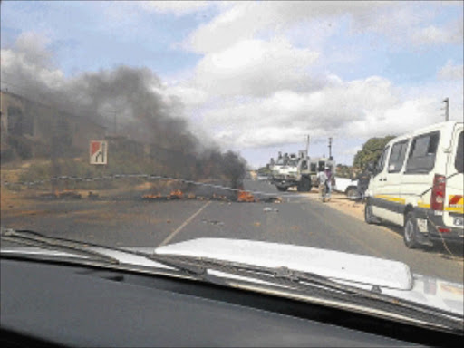 TURMOIL: A service protest earlier this week in Hazyview, Mpumalanga.