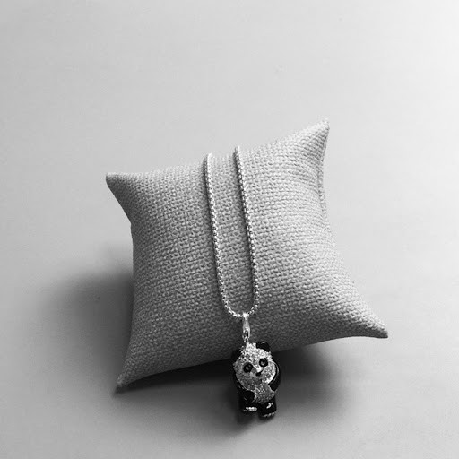 Title 1, White Panda Pendant Cute Student Jewelry Simple...