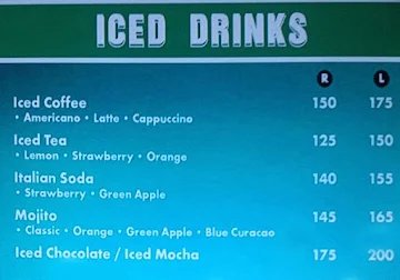 Krispy Kreme menu 