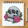 How to Draw Skull Tattoo Easy icon