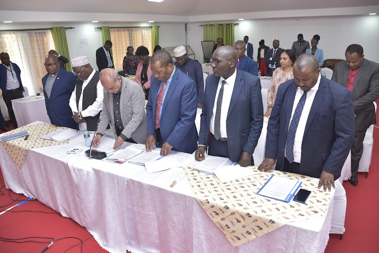 Inter Religious Council of kenya at bomas for the National dialogue committee talks on September 25 2023/KEITH MUSEKE