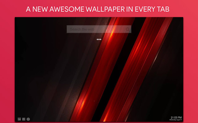 Black And Red Wallpaper HD Custom New Tab