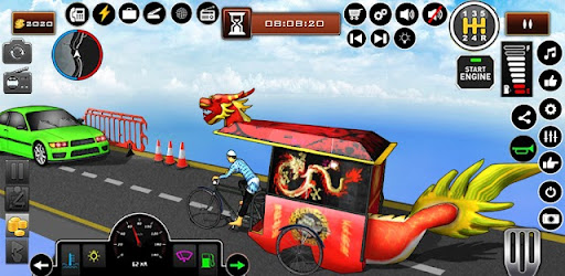 Bicycle Rickshaw Driving Games