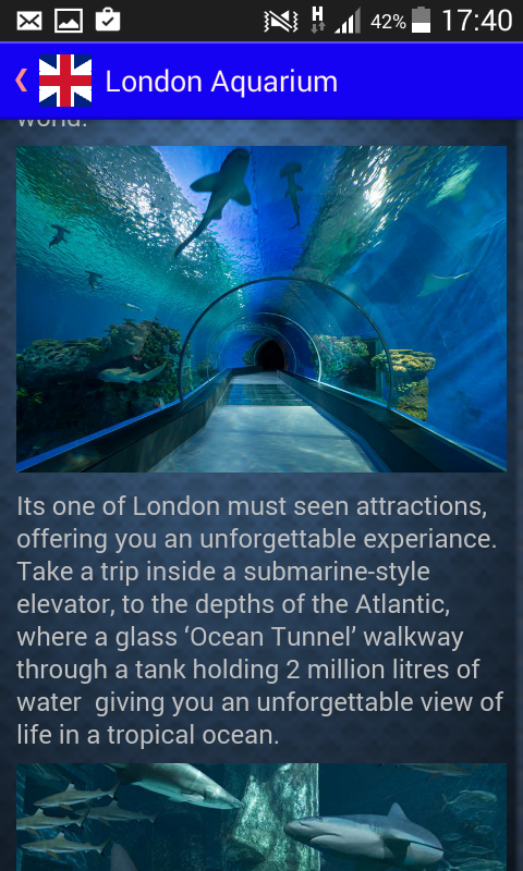 Explore London Screen 3