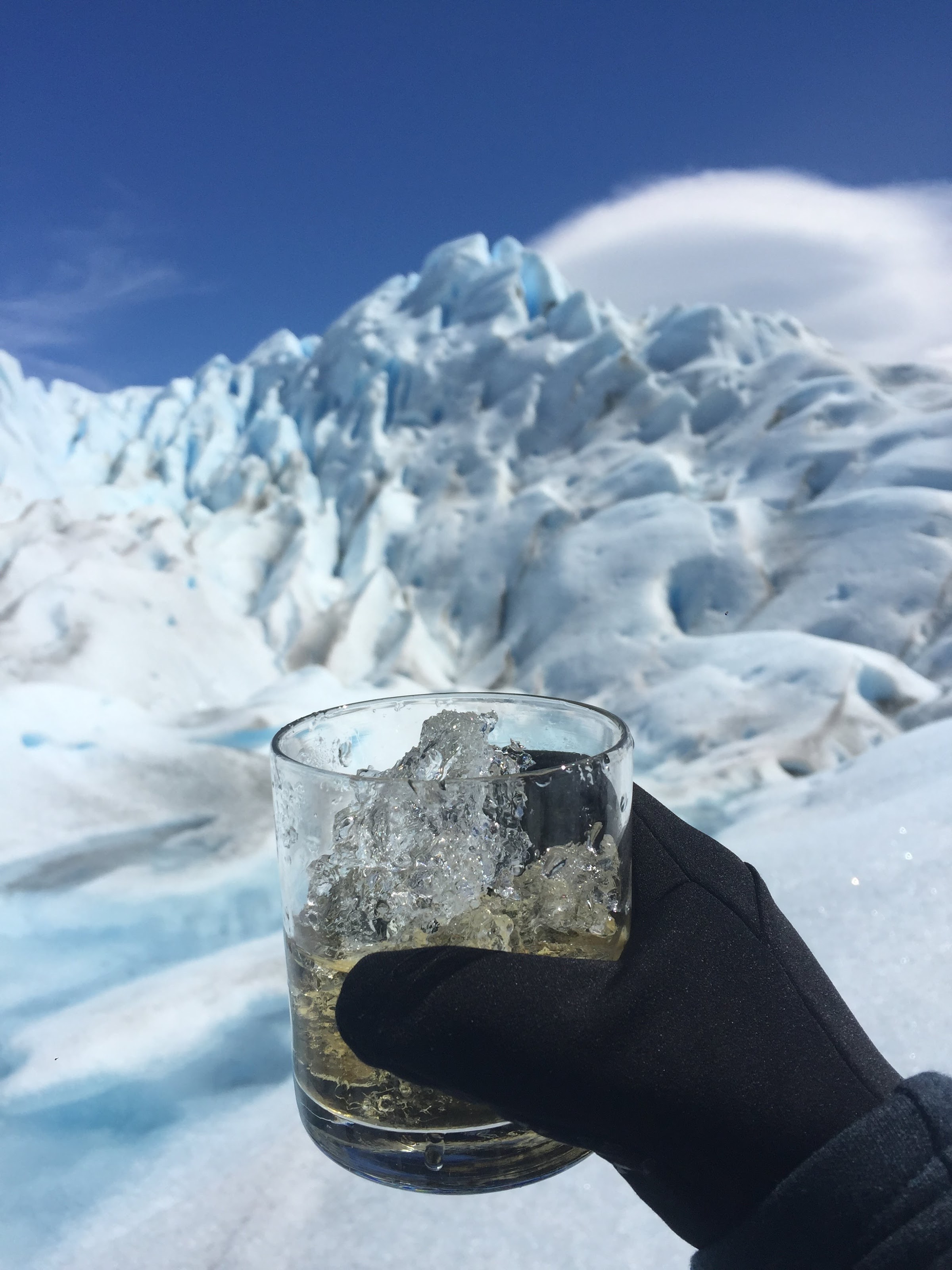 Crampon Station at Perito Moreno Glacier. Big Ice Tour. Lateral