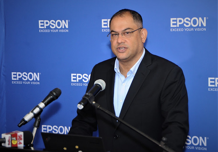 Epson Regional Head ,East and West Africa – Mukesh Bector during the Epson Media Workshop.