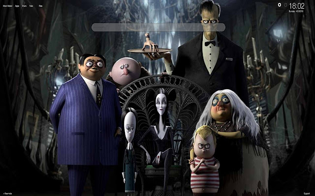 The Addams Family Wallpapers Tab