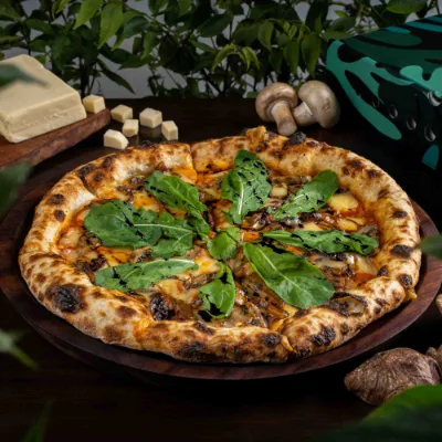 Naples - Shiitake Mushroom With Vegan Cheese Pizza