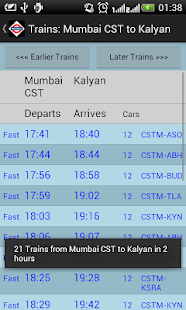 Mumbai Local Train Timetable - náhled