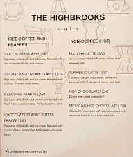 The Highbrooks Cafe menu 8