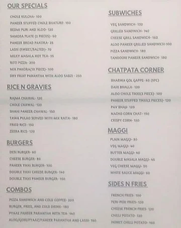 Gaurik Foods menu 