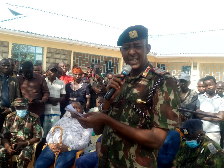 Rift Valley Regional Commissioner Mohamed Maalim held a peace meeting in Loruk, Baringo North-Tiaty border on Thursday.