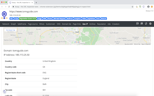 Assay - the URL Inspection tools