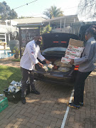 A shipment of rescued ingredients arrives at the Chefs with Compassion HQ, the HTA School of Culinary Art in Randburg.