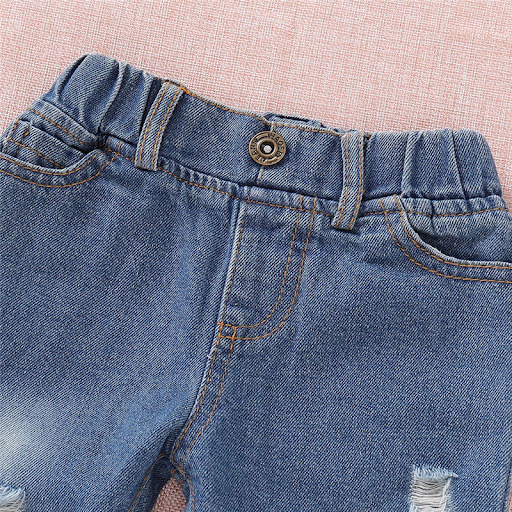Title 1, Childrens rose top denim suit. A comfortable a...