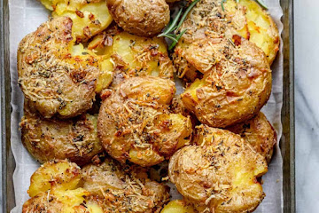 Rosemary Garlic Smashed Potatoes