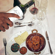 Manqina and red wine are some of the many pairings at Ndawo Yummy eatery in  Joburg. 