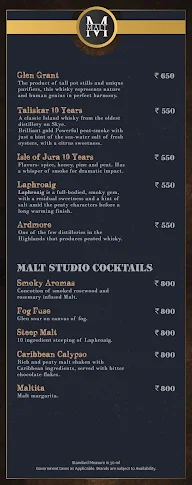 Malt menu 1