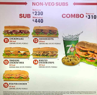 Subway menu 5