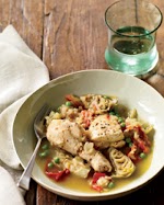 Chicken Tagine with Artichoke Hearts and Peas was pinched from <a href="http://www.foodandwine.com/recipes/chicken-tagine-with-artichoke-hearts-and-peas" target="_blank">www.foodandwine.com.</a>