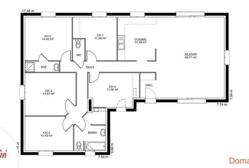  Vente Terrain + Maison - Terrain : 1 550m² - Maison : 111m² à Malemort-sur-Corrèze (19360) 