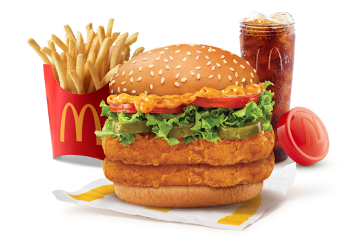 McSpicy Deluxe Chicken Double Patty Burger Combo