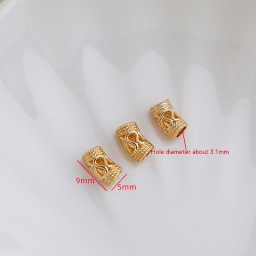 Title 5, 14K Gold-plated Color Retention Hollow W Elbow ...