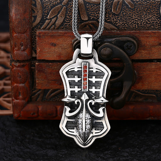 Title 5, 925 Sterling Silver Pendant Boat Anchor Tag – A...