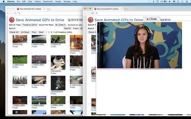 Screenshot of Save Animated GIFs to Drive