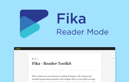 Fika - Reader Mode small promo image