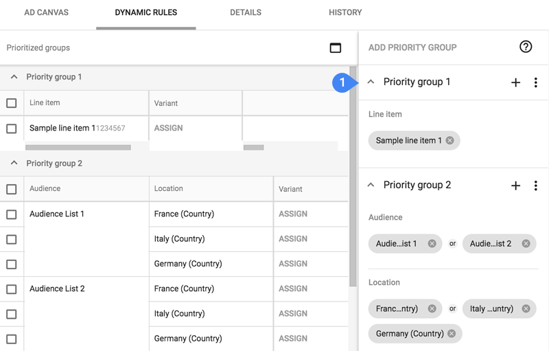 Put line item targeting in its own priority group