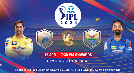 CSK vs LSG: TATA IPL 2024 screening at The Terrace