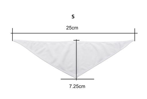 Title 11, Pet saliva triangle towel blank for heat transf...